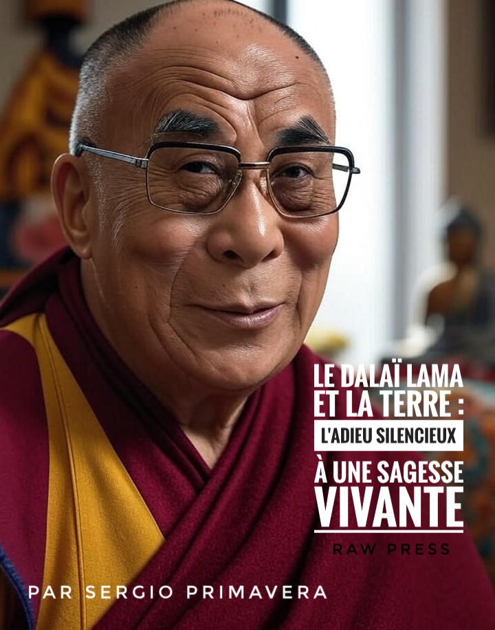 Portrait du Dalaï Lama, illustration de l'article « Le Dalaï Lama et la Terre », par Sergio Primavera