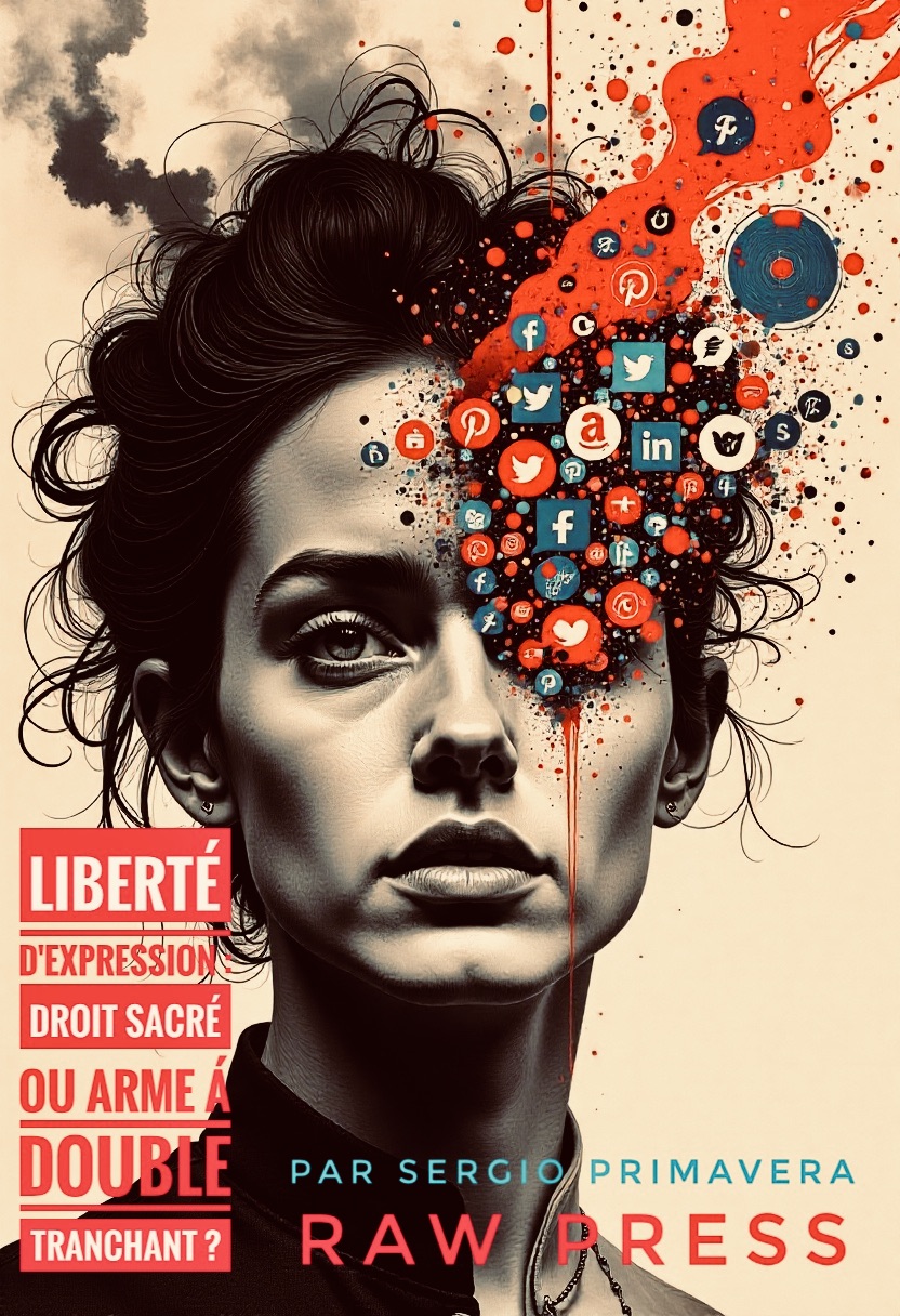 Illustration « Liberté d'expression : droit sacré ou arme à double tranchant ? », par Sergio Primavera
