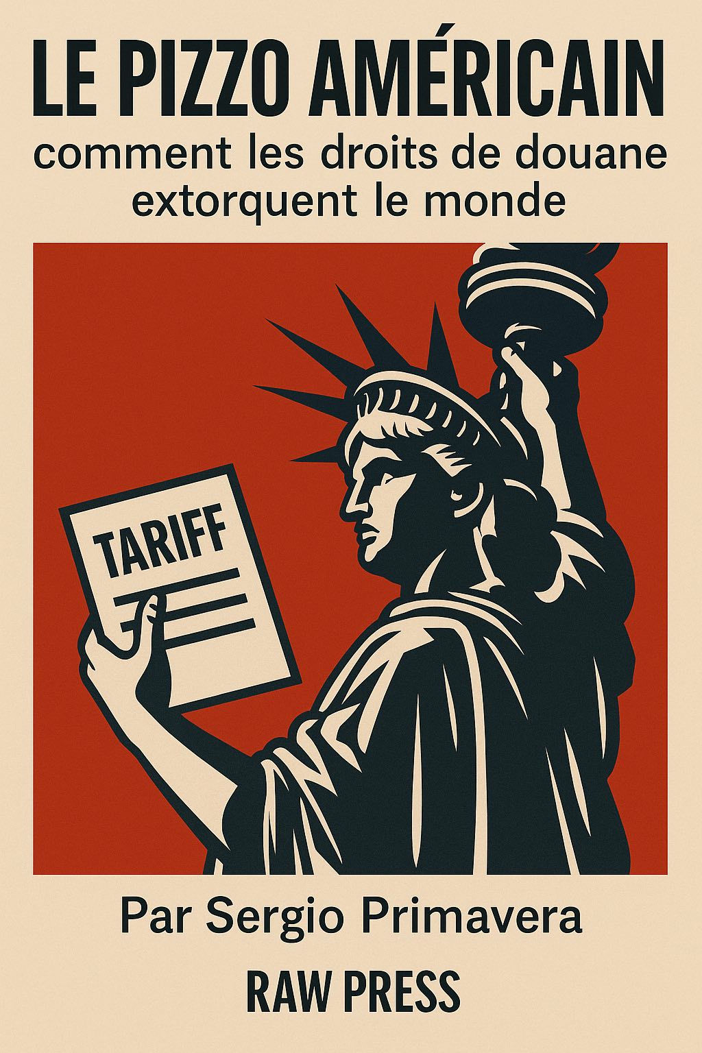 Illustration « Le pizzo Américain : comment les droits de douane extorquent le monde », par Sergio Primavera